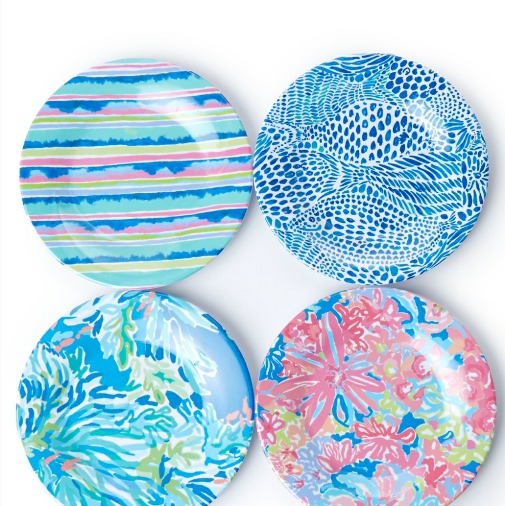Lilly Pulitzer appetizer plates new in box